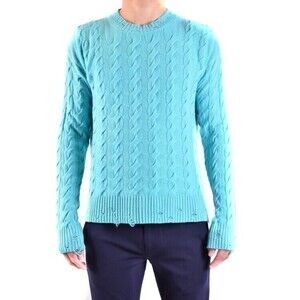 Laneus Cable Knit Sweater In Sky Blue - NWT